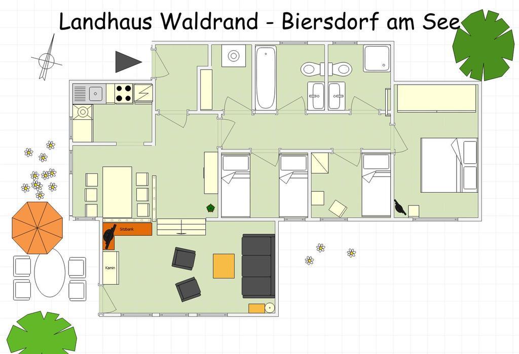 Landhaus Waldrand Biersdorf Exterior foto